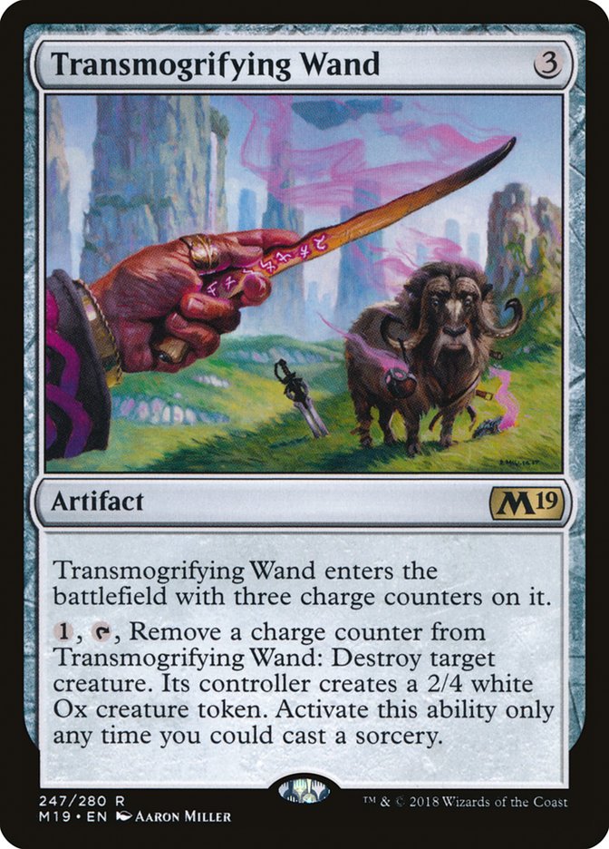 Transmogrifying Wand [Core Set 2019] MTG Single Magic: The Gathering | Red Claw Gaming