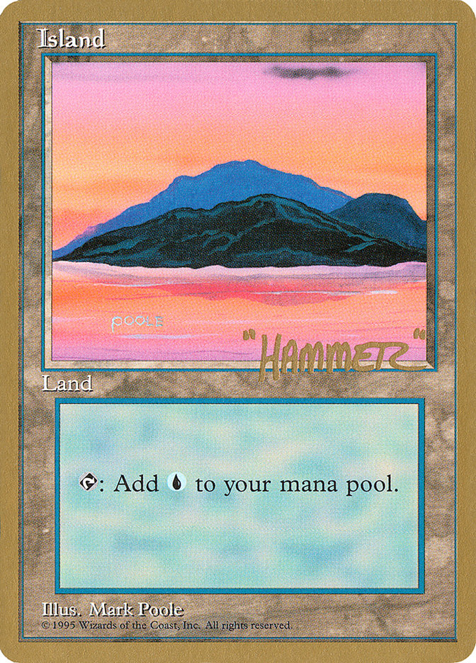 Island (shr369) (Shawn "Hammer" Regnier) [Pro Tour Collector Set] MTG Single Magic: The Gathering | Red Claw Gaming
