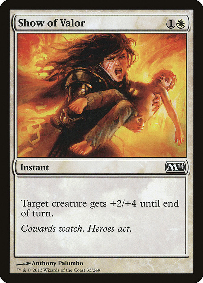 Show of Valor [Magic 2014] MTG Single Magic: The Gathering | Red Claw Gaming