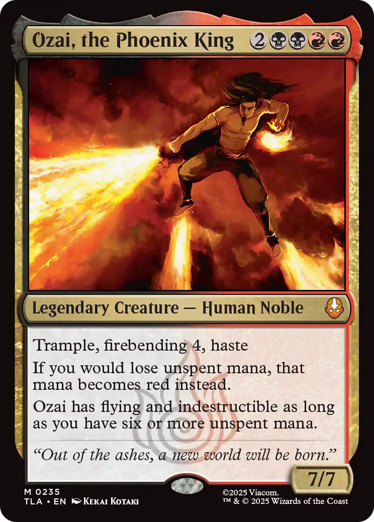 Ozai, the Phoenix King [Avatar: The Last Airbender] MTG Single Magic: The Gathering | Red Claw Gaming