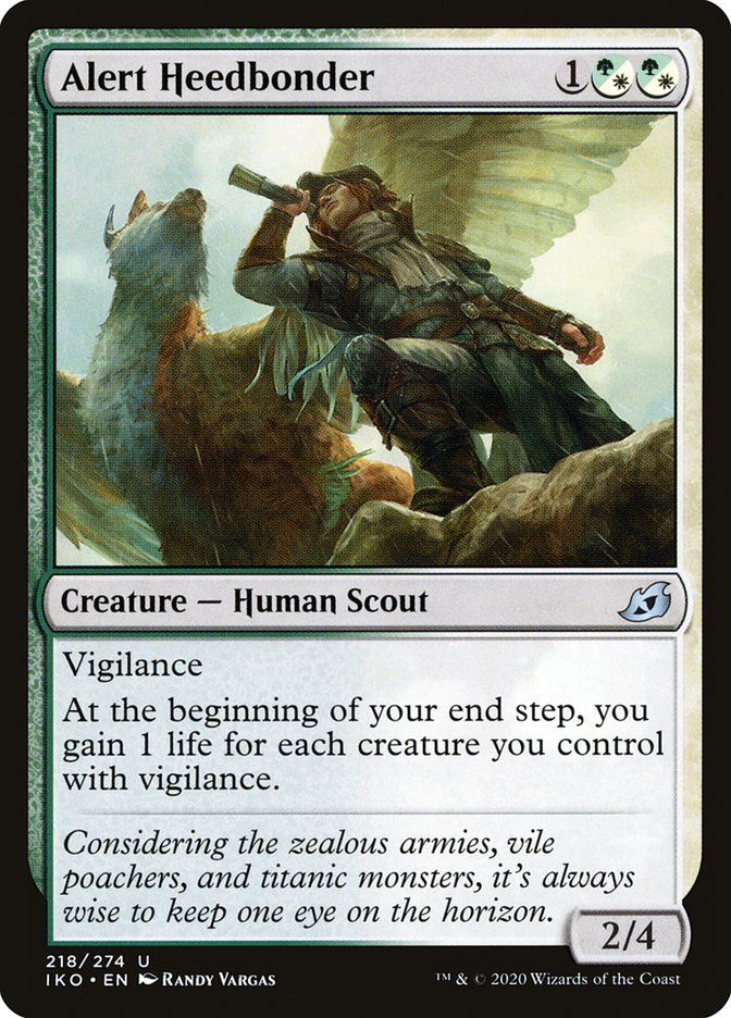 Alert Heedbonder [Ikoria: Lair of Behemoths] MTG Single Magic: The Gathering | Red Claw Gaming