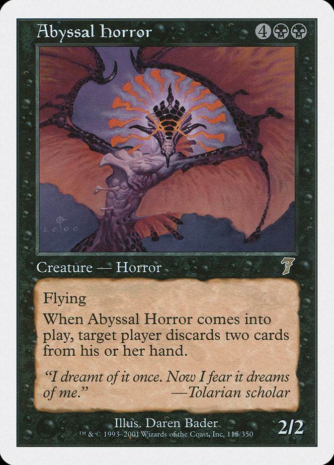 Abyssal Horror [Seventh Edition] MTG Single Magic: The Gathering | Red Claw Gaming