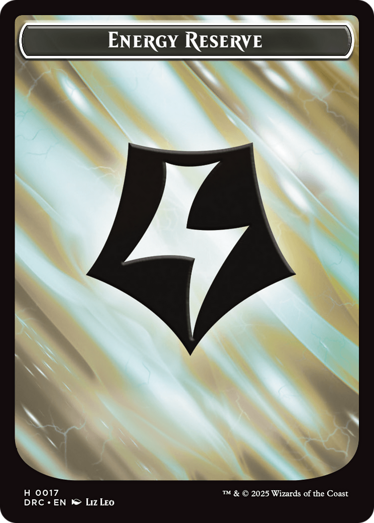 Energy Reserve // Energy Reserve Double-Sided Token [Aetherdrift Commander Tokens] MTG Single Magic: The Gathering | Red Claw Gaming