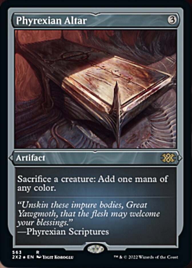 Phyrexian Altar (Foil Etched) [Double Masters 2022] MTG Single Magic: The Gathering    | Red Claw Gaming