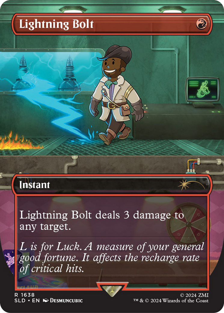 Lightning Bolt (1638) (Rainbow Foil) [Secret Lair Drop Series] MTG Single Magic: The Gathering | Red Claw Gaming