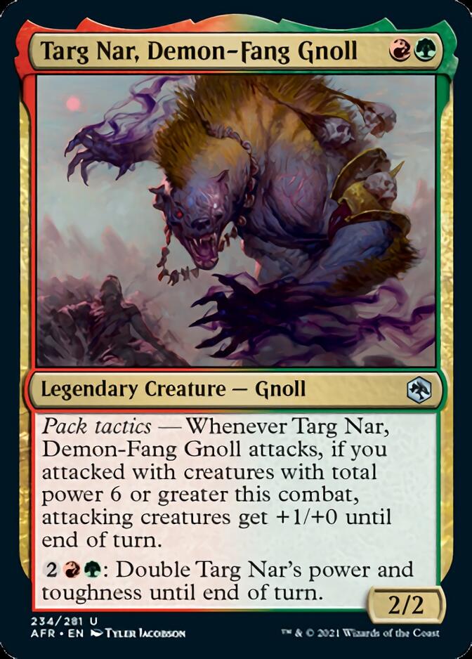 Targ Nar, Demon-Fang Gnoll [Dungeons & Dragons: Adventures in the Forgotten Realms] MTG Single Magic: The Gathering | Red Claw Gaming
