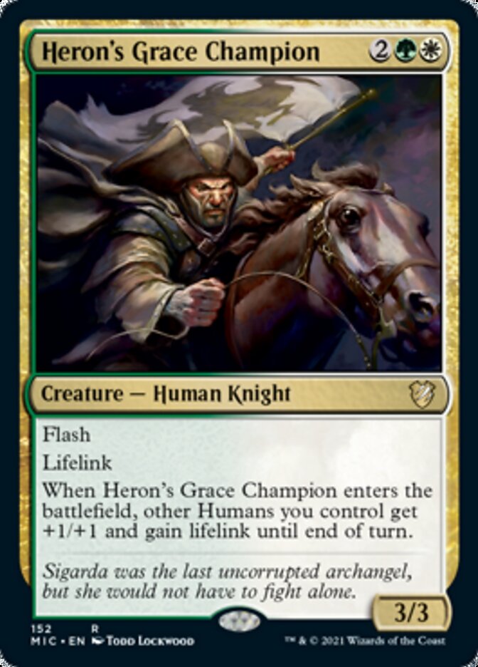 Heron's Grace Champion [Innistrad: Midnight Hunt Commander] MTG Single Magic: The Gathering | Red Claw Gaming
