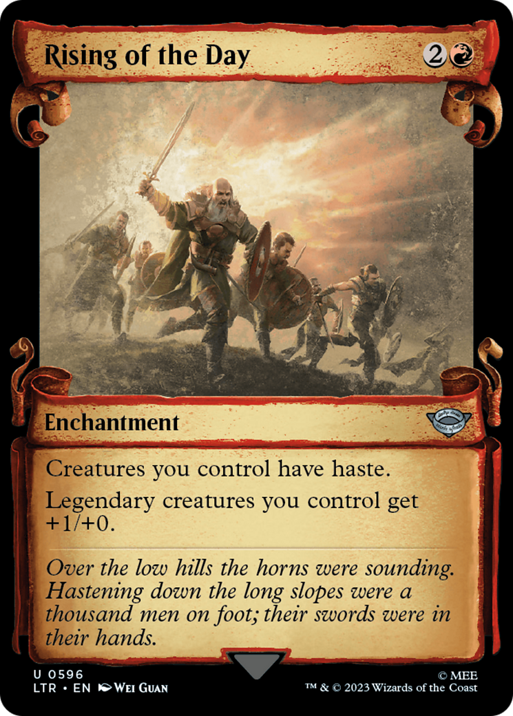 Rising of the Day [The Lord of the Rings: Tales of Middle-Earth Showcase Scrolls] MTG Single Magic: The Gathering | Red Claw Gaming