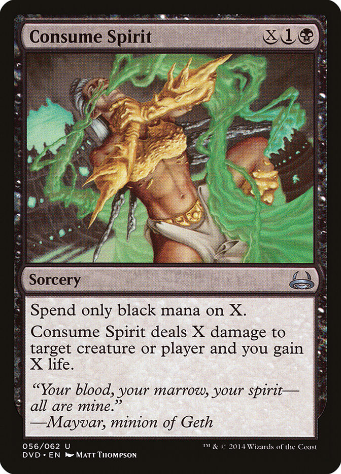 Consume Spirit (Divine vs. Demonic) [Duel Decks Anthology] MTG Single Magic: The Gathering | Red Claw Gaming