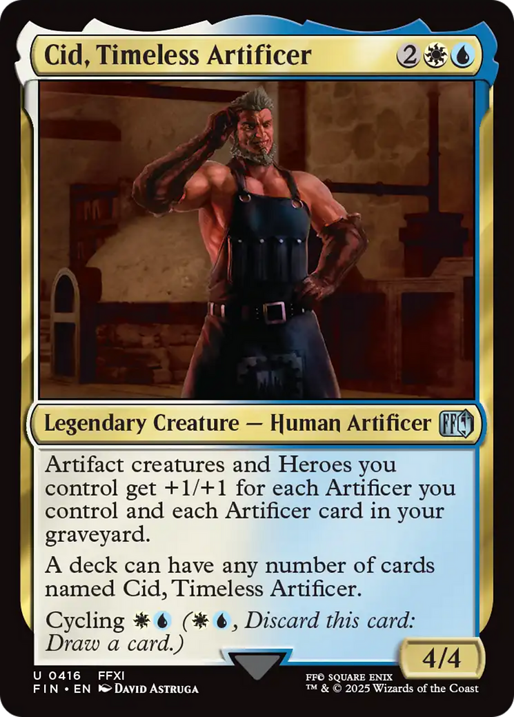 Cid, Timeless Artificer (0416) [FINAL FANTASY] MTG Single Magic: The Gathering | Red Claw Gaming