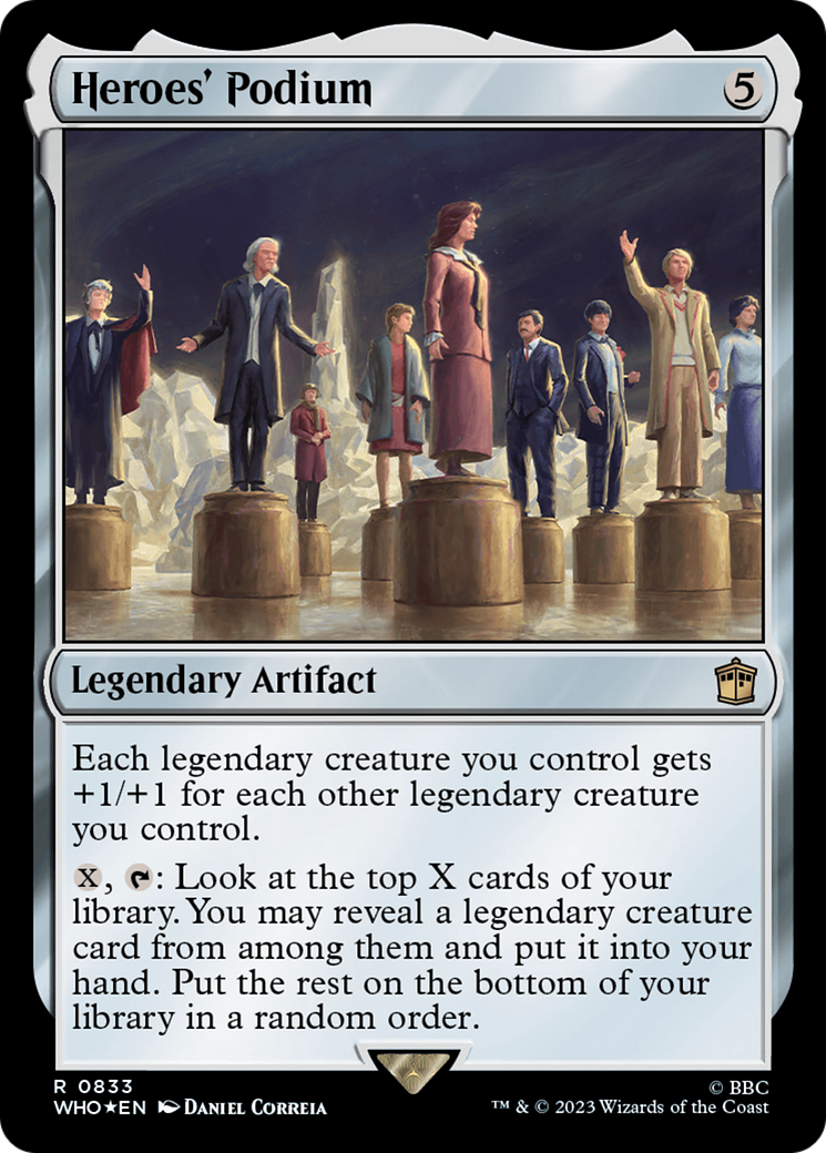 Heroes' Podium (Surge Foil) [Doctor Who] MTG Single Magic: The Gathering | Red Claw Gaming