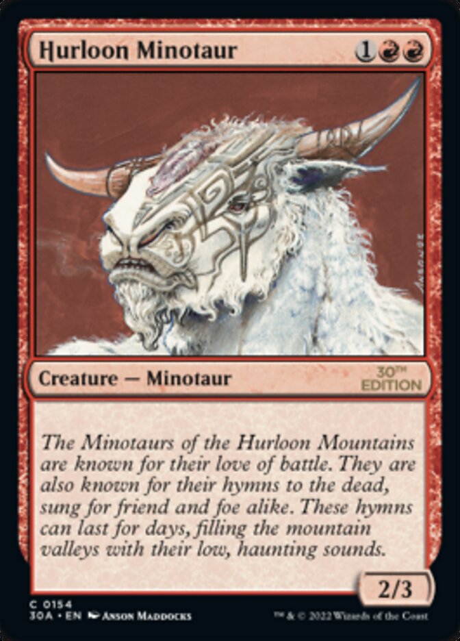 Hurloon Minotaur [30th Anniversary Edition] MTG Single Magic: The Gathering | Red Claw Gaming