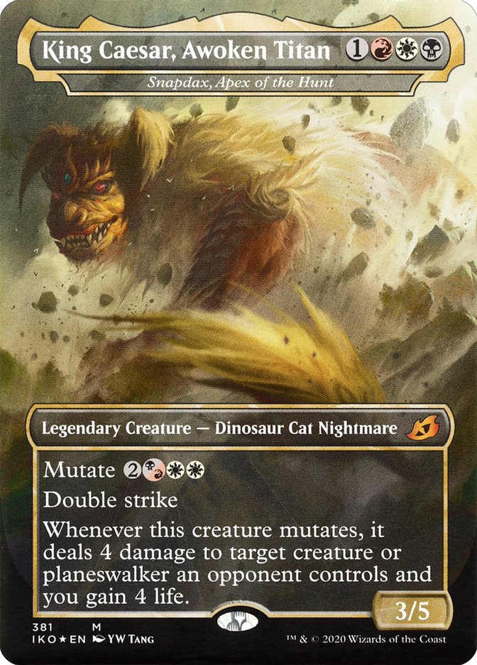 Snapdax, Apex of the Hunt - King Caesar, Awoken Titan (Godzilla Series) [Ikoria: Lair of Behemoths] MTG Single Magic: The Gathering | Red Claw Gaming