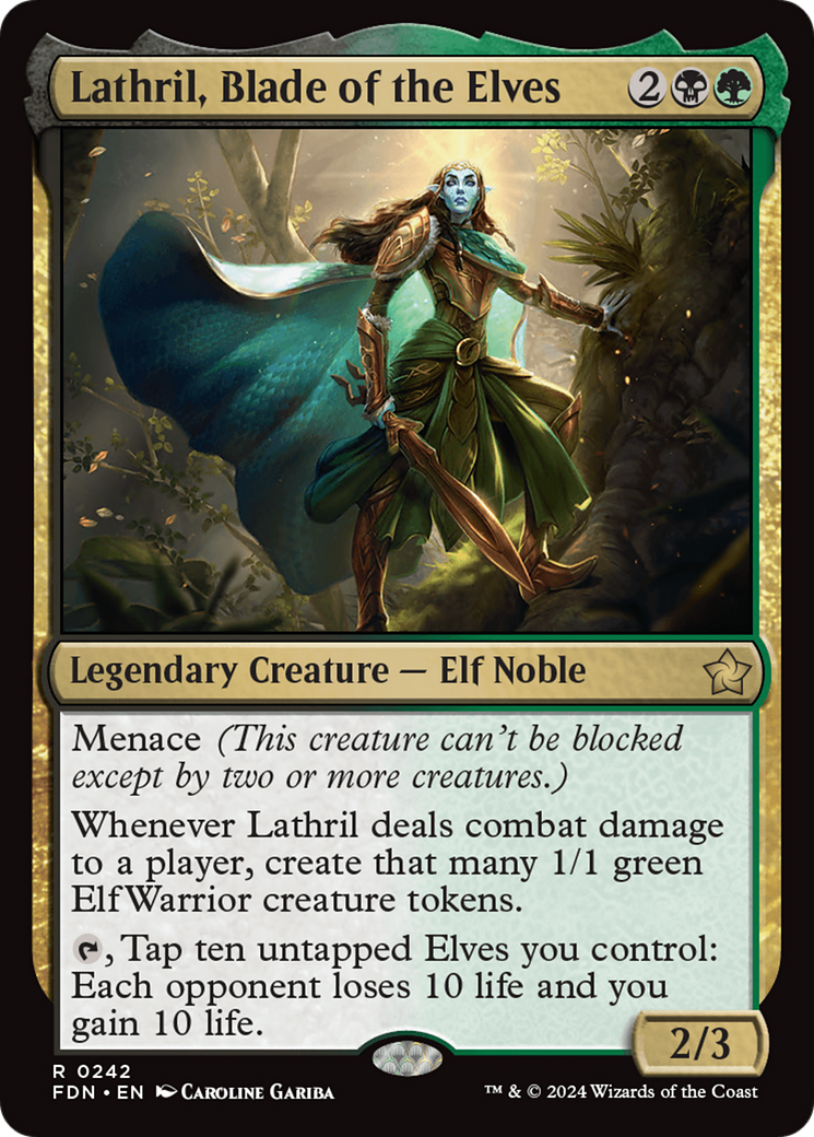 Lathril, Blade of the Elves [Foundations] MTG Single Magic: The Gathering | Red Claw Gaming