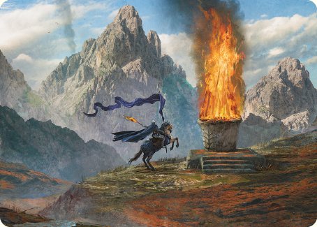 Call for Aid Art Card [The Lord of the Rings: Tales of Middle-earth Art Series] MTG Single Magic: The Gathering | Red Claw Gaming