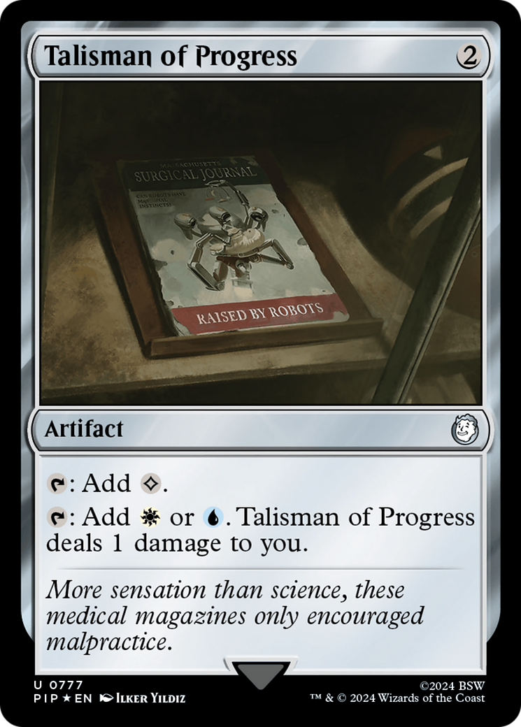 Talisman of Progress (Surge Foil) [Fallout] MTG Single Magic: The Gathering    | Red Claw Gaming