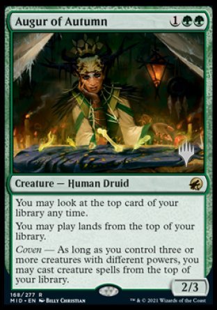 Augur of Autumn (Promo Pack) [Innistrad: Midnight Hunt Promos] MTG Single Magic: The Gathering | Red Claw Gaming