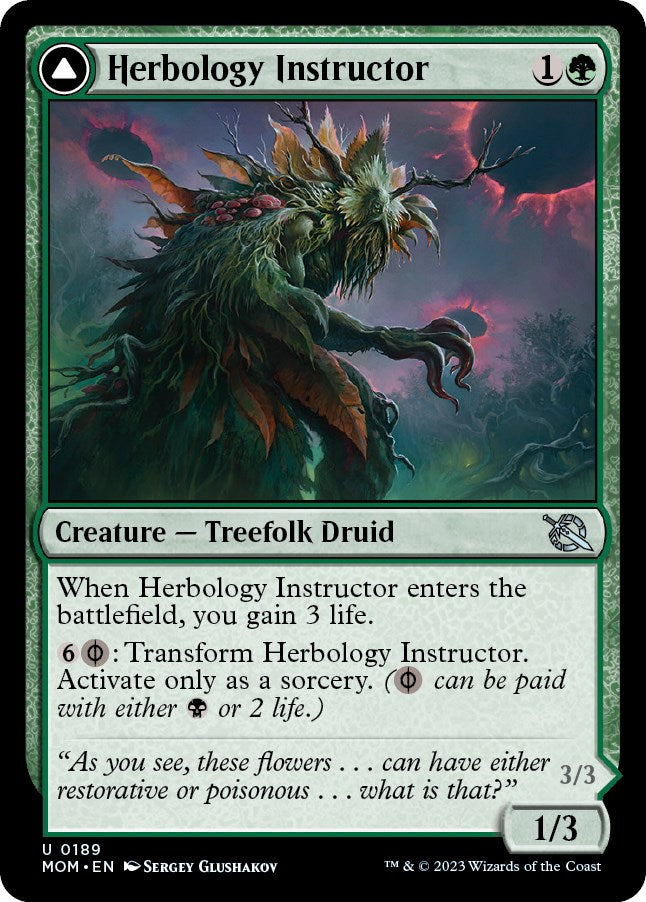 Herbology Instructor // Malady Invoker [March of the Machine] MTG Single Magic: The Gathering    | Red Claw Gaming
