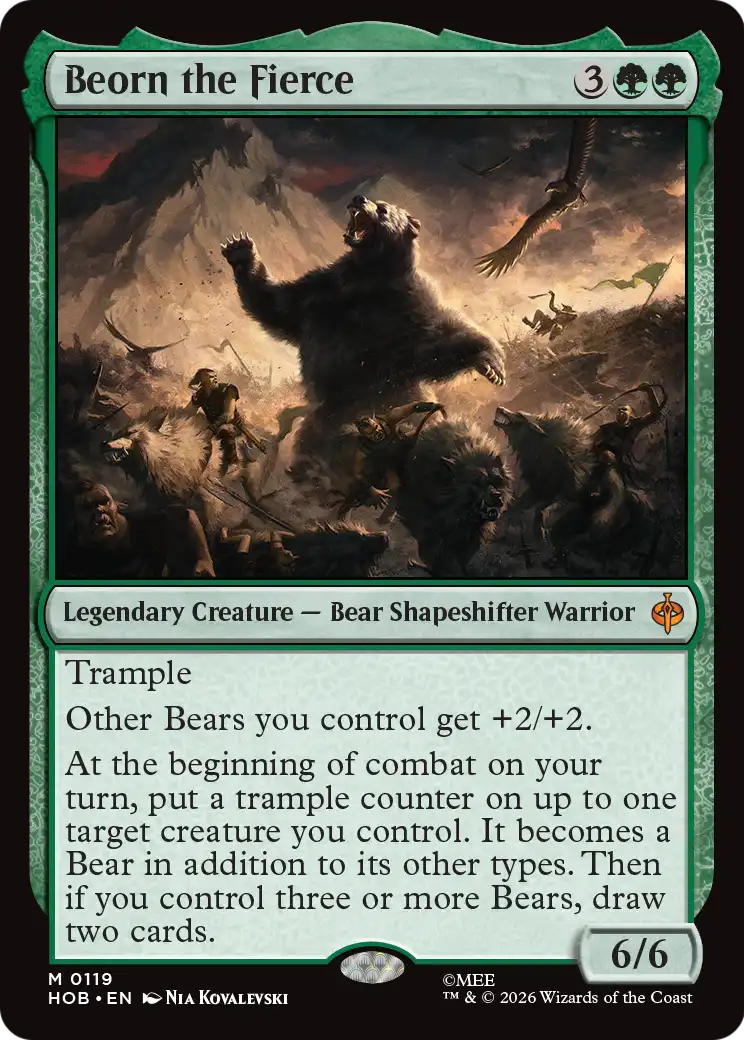 Beorn the Fierce [The Hobbit] MTG Single Magic: The Gathering | Red Claw Gaming