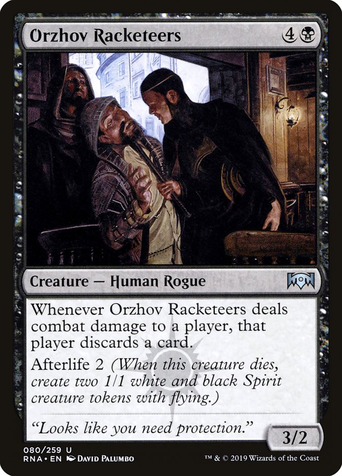 Orzhov Racketeers [Ravnica Allegiance] MTG Single Magic: The Gathering | Red Claw Gaming