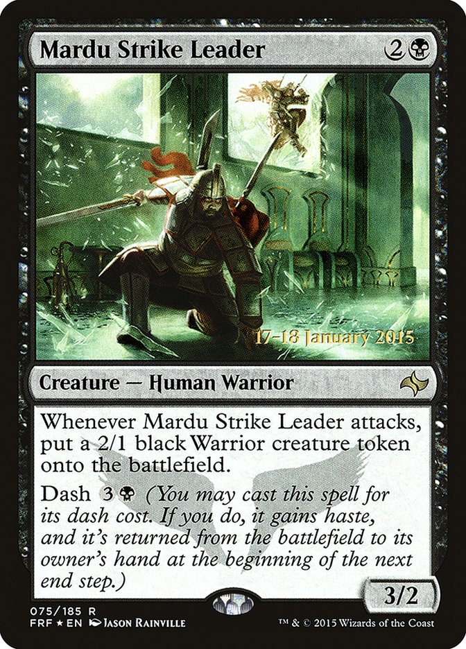 Mardu Strike Leader [Fate Reforged Prerelease Promos] MTG Single Magic: The Gathering | Red Claw Gaming