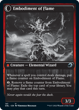 Flame Channeler // Embodiment of Flame [Innistrad: Double Feature] MTG Single Magic: The Gathering | Red Claw Gaming