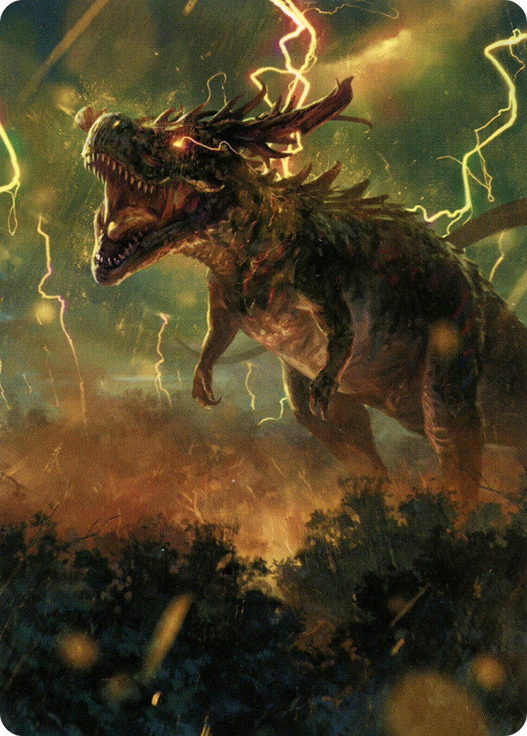 Thrasta, Tempest's Roar Art Card (42) [Modern Horizons 2 Art Series] MTG Single Magic: The Gathering    | Red Claw Gaming