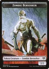 Treasure // Zombie Berserker Double-Sided Token [Kaldheim Tokens] MTG Single Magic: The Gathering | Red Claw Gaming