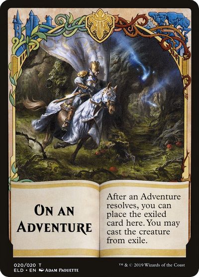 On An Adventure // Spirit Double-Sided Token [Challenger Decks 2020 Tokens] MTG Single Magic: The Gathering | Red Claw Gaming