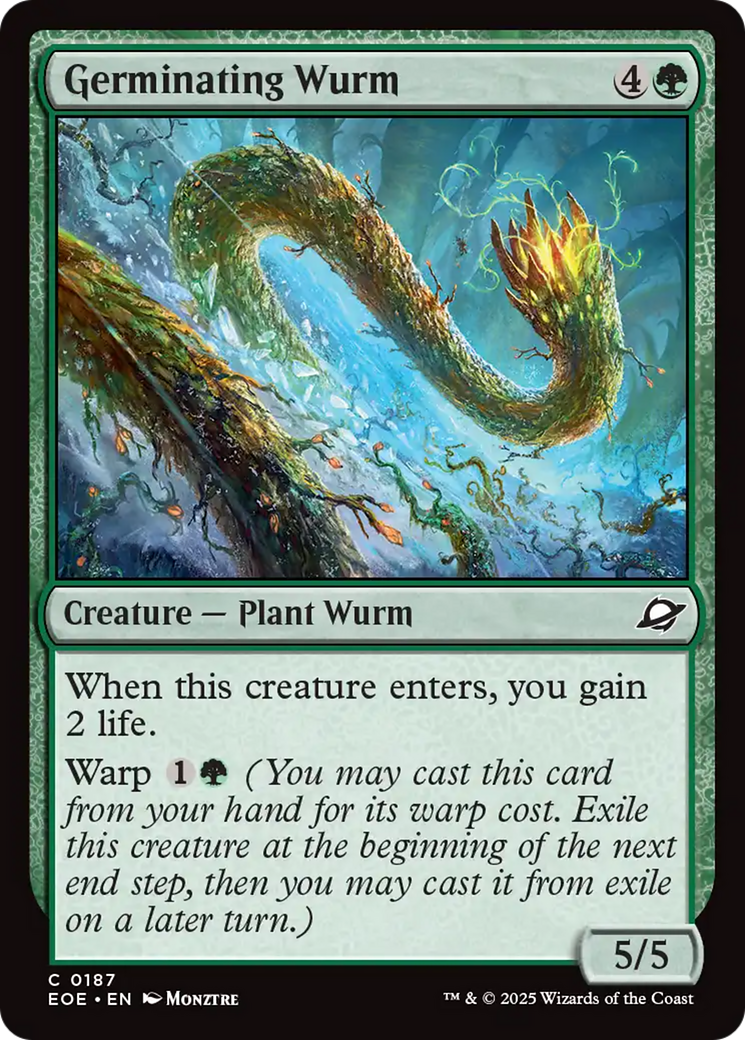 Germinating Wurm [Edge of Eternities] MTG Single Magic: The Gathering | Red Claw Gaming