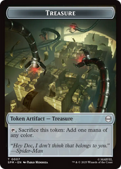 Spider // Treasure Double-Sided Token [Marvel's Spider-Man Tokens] MTG Single Magic: The Gathering | Red Claw Gaming