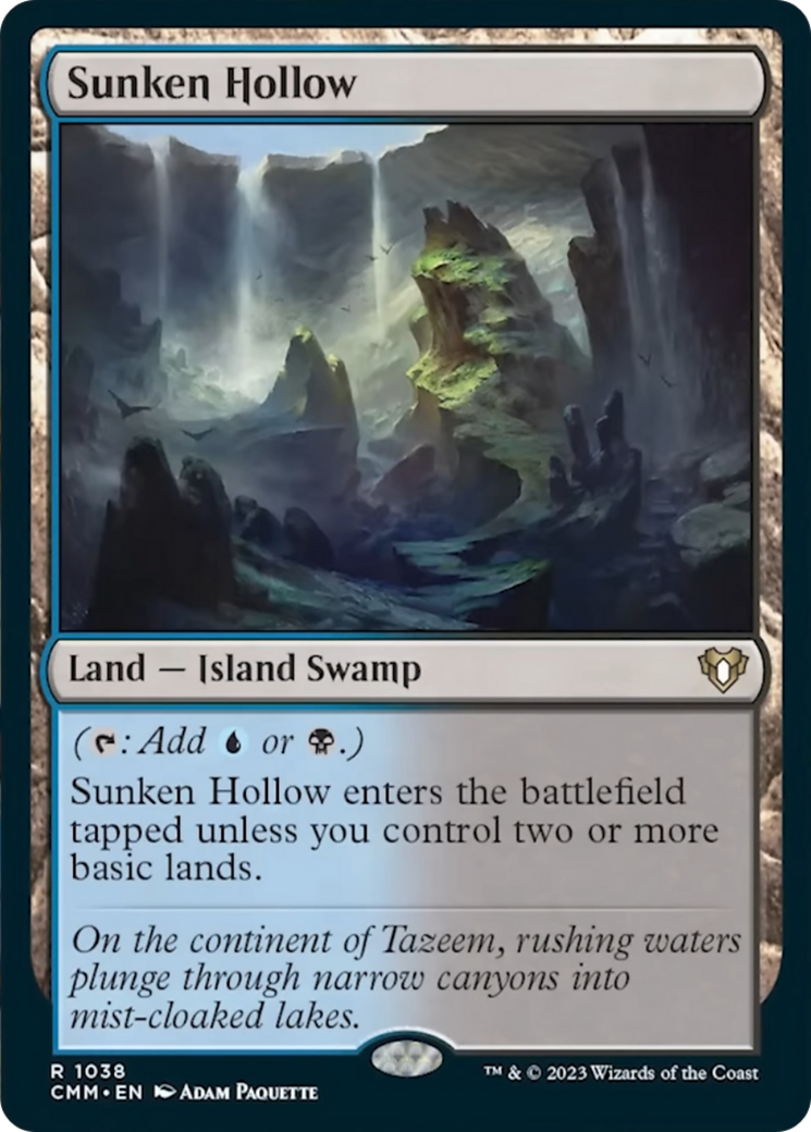 Sunken Hollow [Commander Masters] MTG Single Magic: The Gathering | Red Claw Gaming