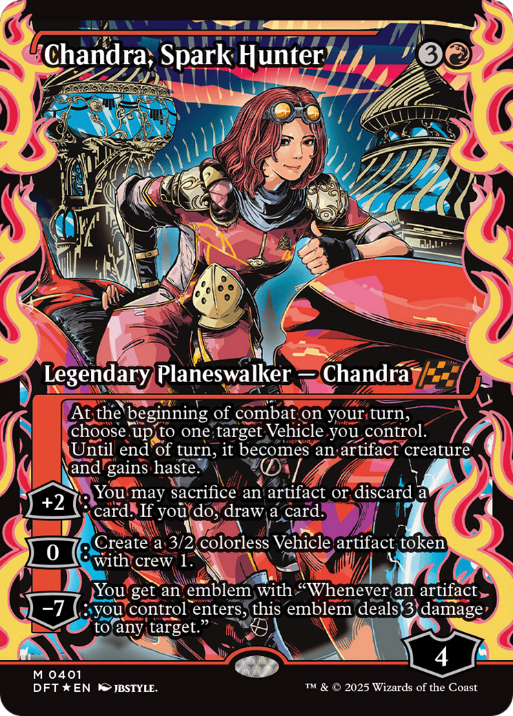 Chandra, Spark Hunter (Showcase) [Aetherdrift] MTG Single Magic: The Gathering | Red Claw Gaming