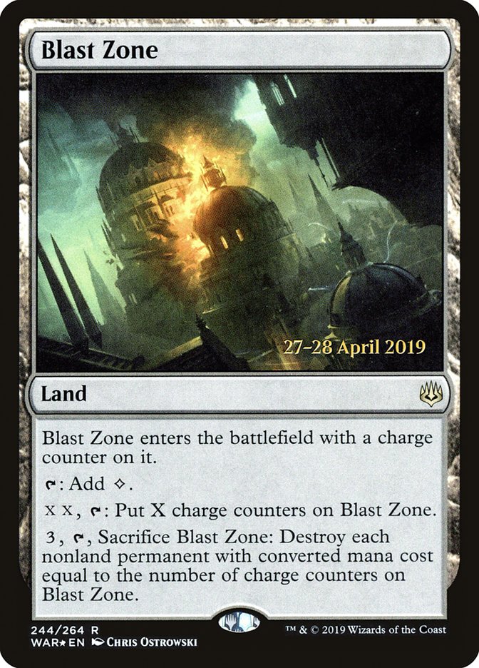 Blast Zone [War of the Spark Prerelease Promos] MTG Single Magic: The Gathering | Red Claw Gaming