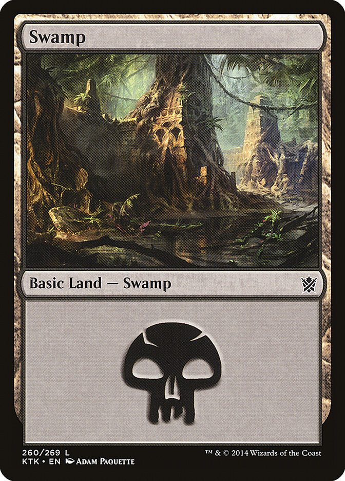 Swamp (260) [Khans of Tarkir] MTG Single Magic: The Gathering | Red Claw Gaming