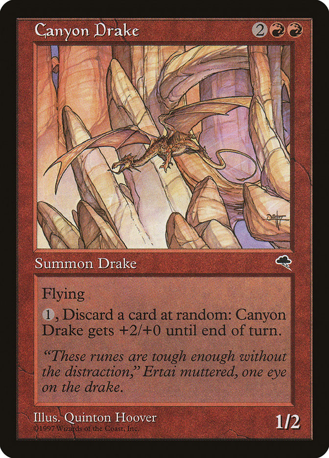 Canyon Drake [Tempest] MTG Single Magic: The Gathering | Red Claw Gaming