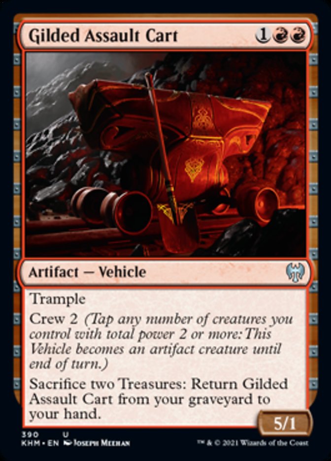Gilded Assault Cart [Kaldheim] MTG Single Magic: The Gathering | Red Claw Gaming
