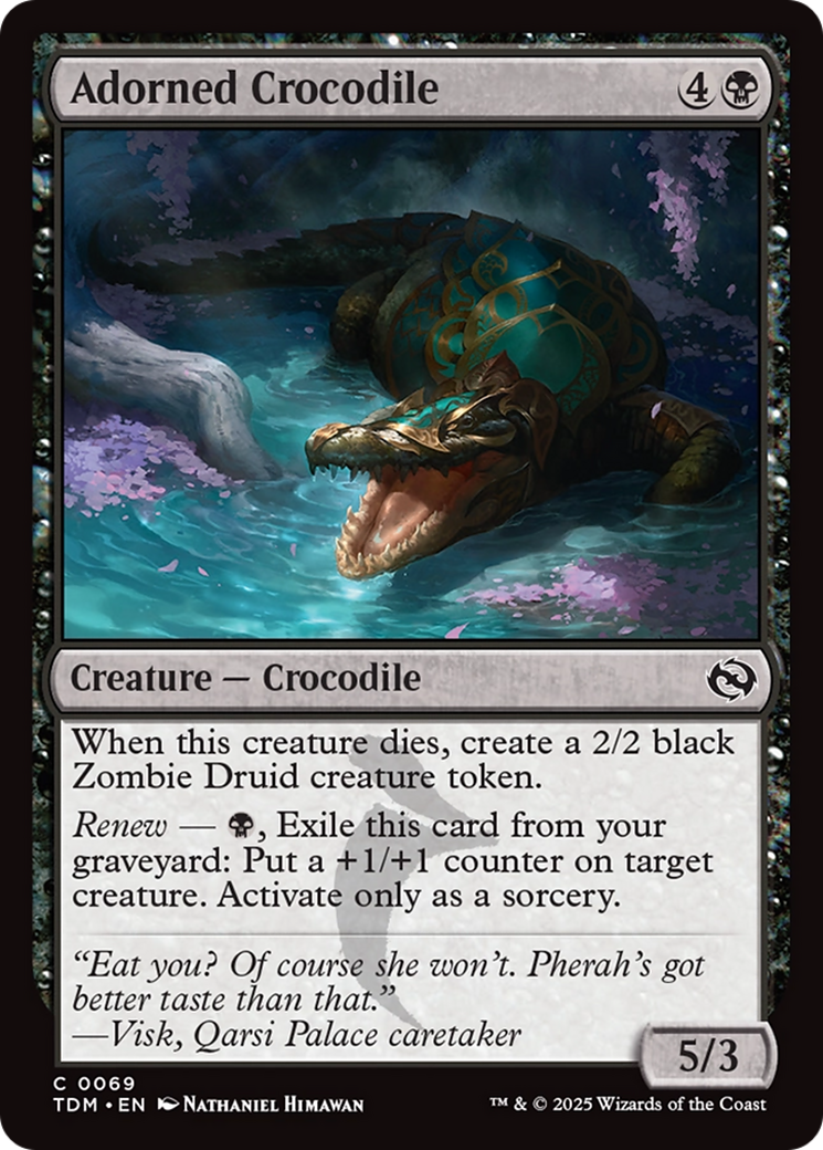 Adorned Crocodile [Tarkir: Dragonstorm] MTG Single Magic: The Gathering | Red Claw Gaming