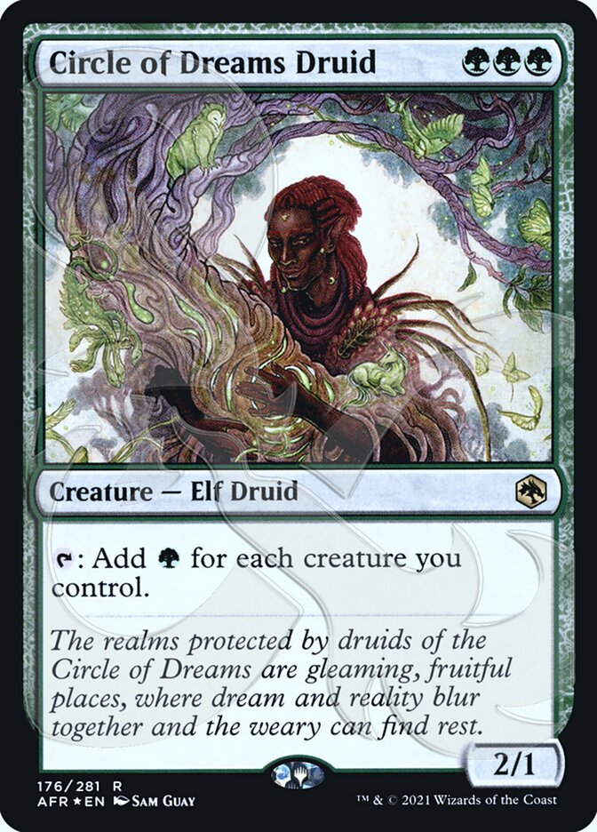 Circle of Dreams Druid (Ampersand Promo) [Dungeons & Dragons: Adventures in the Forgotten Realms Promos] MTG Single Magic: The Gathering | Red Claw Gaming