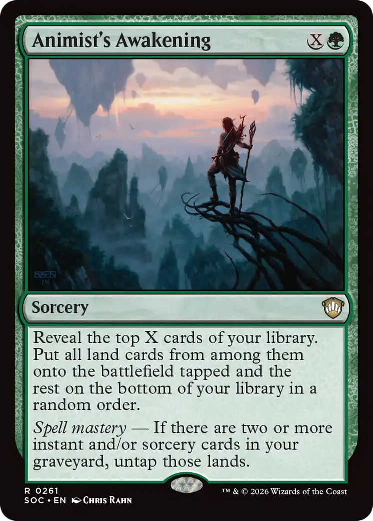 Animist's Awakening [Secrets of Strixhaven Commander] MTG Single Magic: The Gathering | Red Claw Gaming