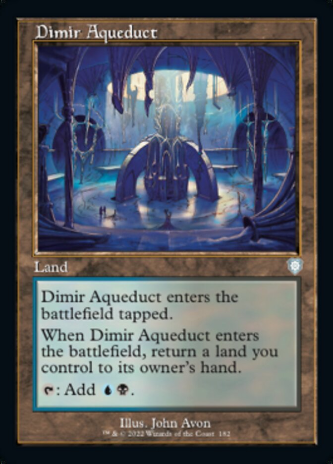 Dimir Aqueduct (Retro) [The Brothers' War Commander] MTG Single Magic: The Gathering | Red Claw Gaming