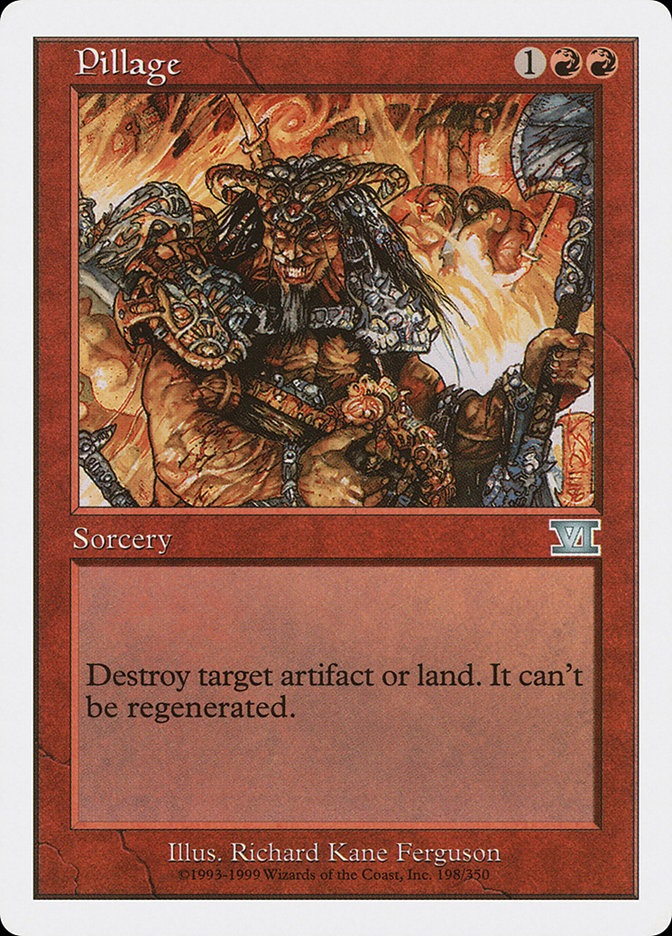 Pillage [Classic Sixth Edition] MTG Single Magic: The Gathering | Red Claw Gaming