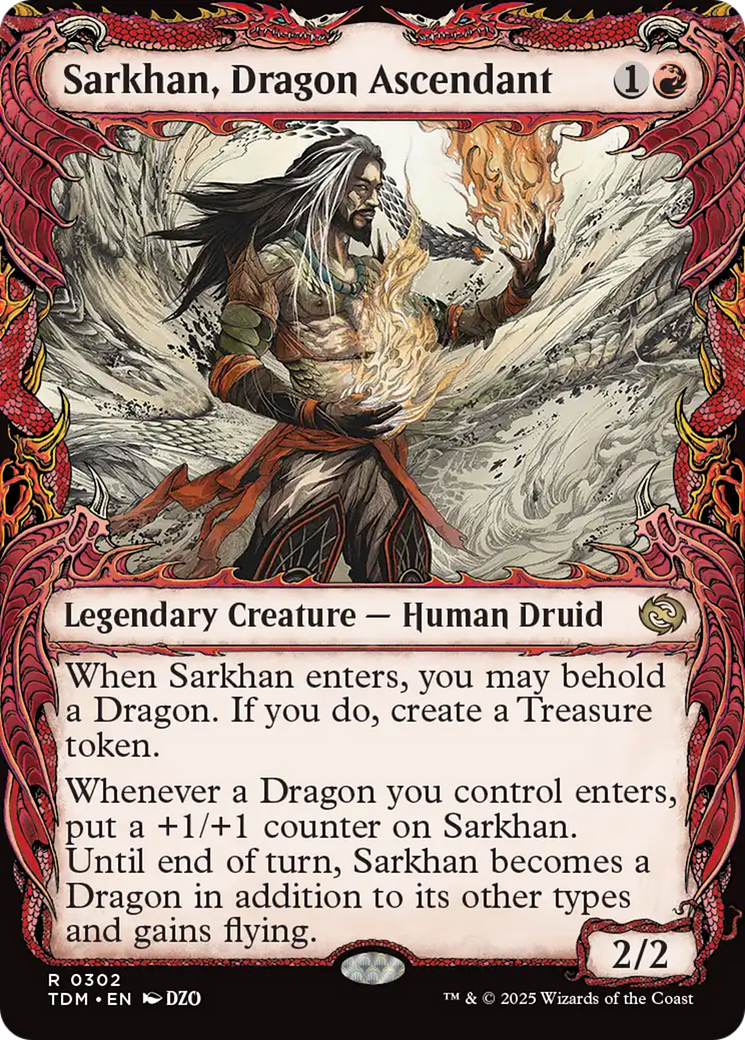 Sarkhan, Dragon Ascendant (0302) (Showcase) [Tarkir: Dragonstorm] MTG Single Magic: The Gathering | Red Claw Gaming