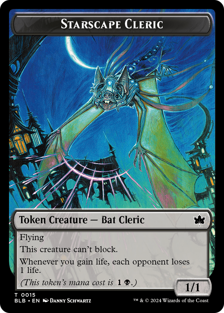 Cragflame // Starscape Cleric Double-Sided Token [Bloomburrow Tokens] MTG Single Magic: The Gathering | Red Claw Gaming