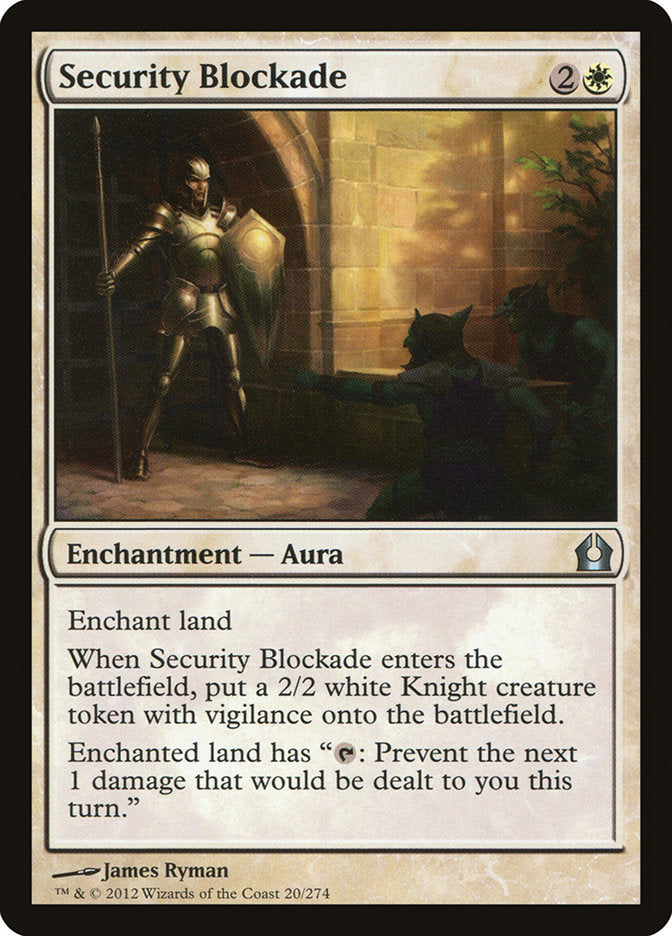 Security Blockade [Return to Ravnica] MTG Single Magic: The Gathering | Red Claw Gaming