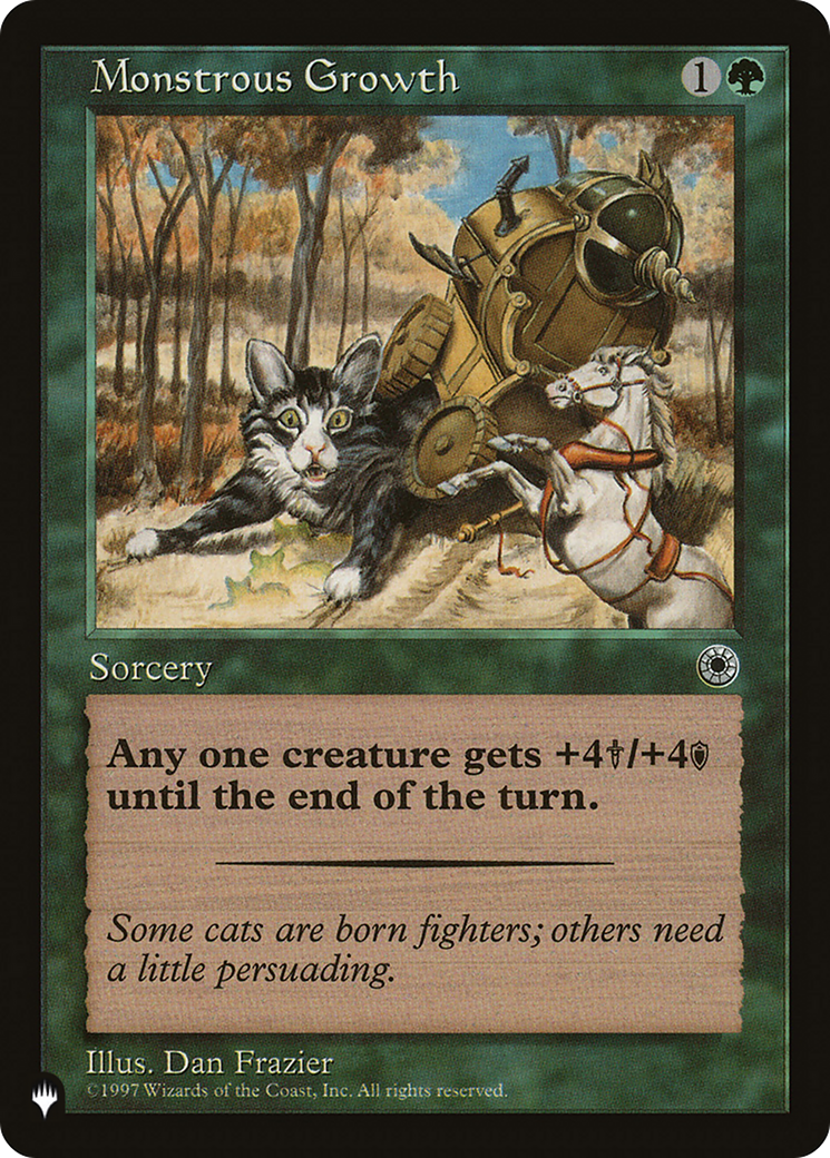 Monstrous Growth (Flavor Text) [The List] MTG Single Magic: The Gathering | Red Claw Gaming