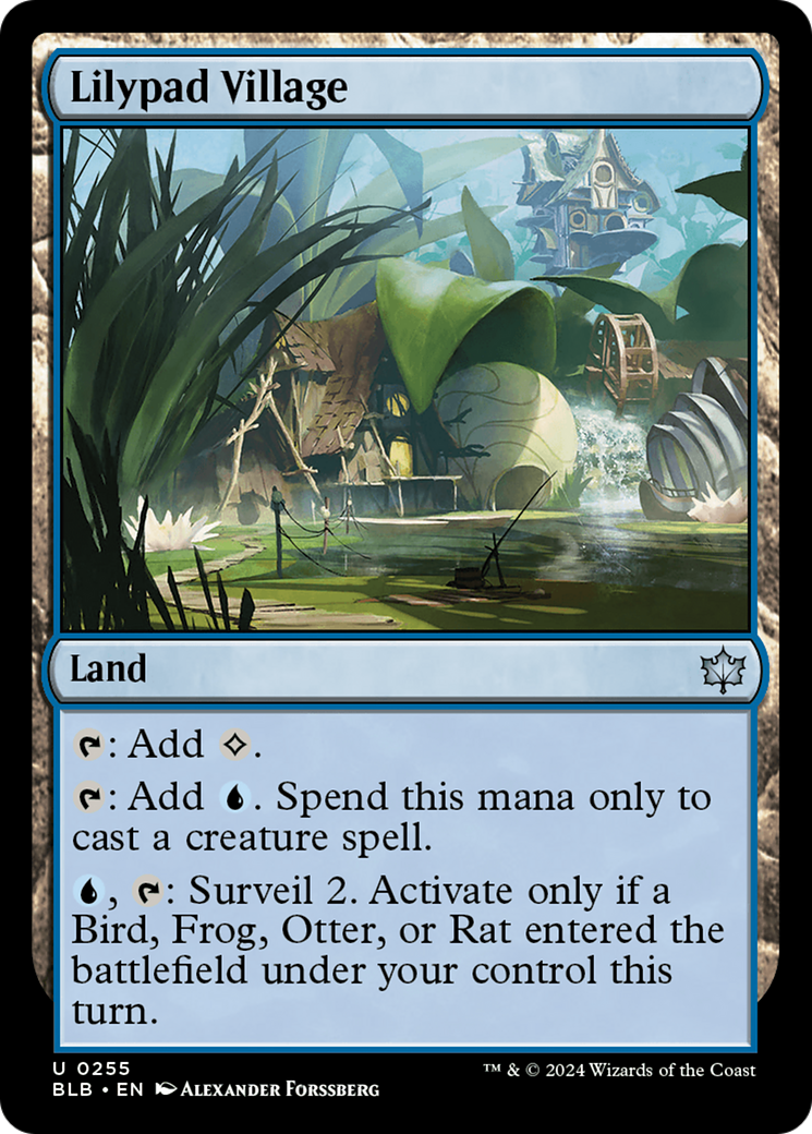 Lilypad Village [Bloomburrow] MTG Single Magic: The Gathering | Red Claw Gaming