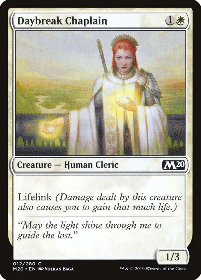 Daybreak Chaplain [Core Set 2020] MTG Single Magic: The Gathering | Red Claw Gaming
