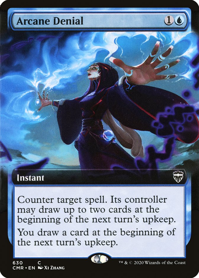 Arcane Denial (Extended Art) [Commander Legends] MTG Single Magic: The Gathering | Red Claw Gaming