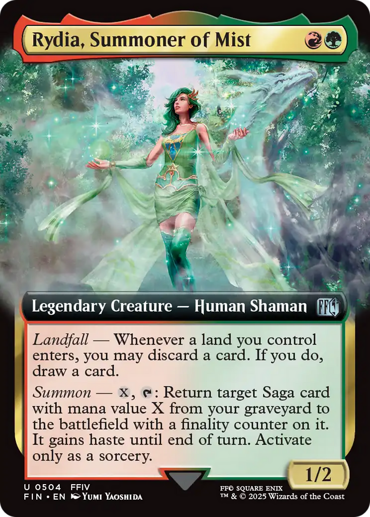 Rydia, Summoner of Mist (Extended Art) [FINAL FANTASY] MTG Single Magic: The Gathering | Red Claw Gaming